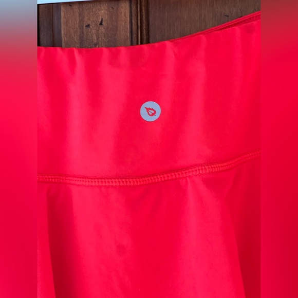 NWOT Balef Red Ruffle Tennis Skirt | Size M | Pockets on Shorts Under Skirt - Picture 3 of 8